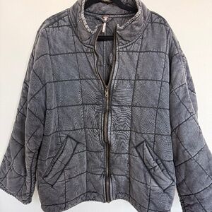 Free People Dolman Quilted Knit Jacket